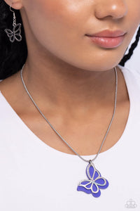 Detailed Dance - Blue Necklace