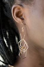 Load image into Gallery viewer, Five-Sided Fabulous - Gold Earrings
