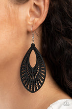 Load image into Gallery viewer, Bermuda Breeze - Black Earring
