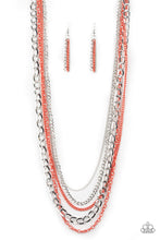 Load image into Gallery viewer, Industrial Vibrance - Orange Necklace
