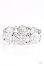 Load image into Gallery viewer, Dancing Dahlias - Silver Bracelet
