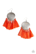 Load image into Gallery viewer, Tassel Tribute - Orange Earrings
