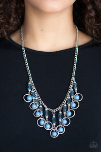 Cool Cascade - Blue Necklace