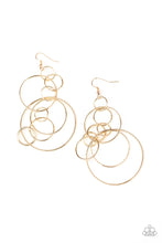 Load image into Gallery viewer, Running Circles Around You - Gold Earring
