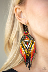 Boho Blast - Green Earrings