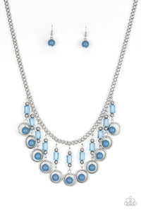 Cool Cascade - Blue Necklace