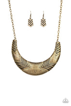 Load image into Gallery viewer, Geographic Goddess - Brass Necklace
