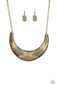 Geographic Goddess - Brass Necklace