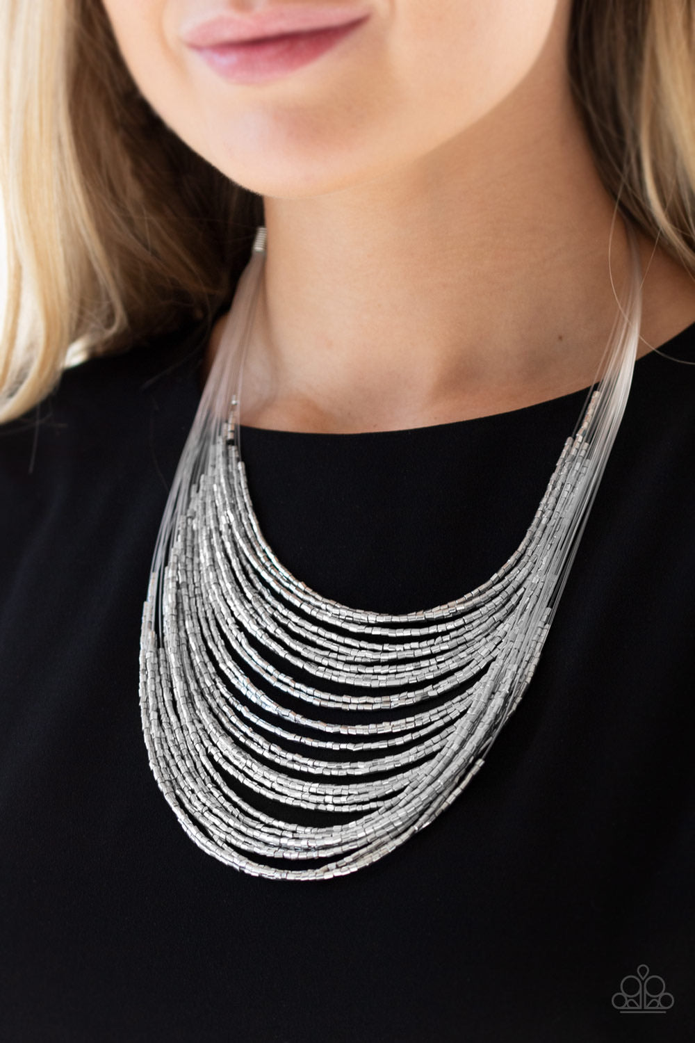 Catwalk Queen - Silver Necklace