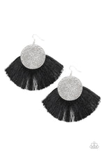 Load image into Gallery viewer, Foxtrot Fringe - Black Earrings
