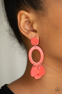 Sparkling Shores - Orange Earring