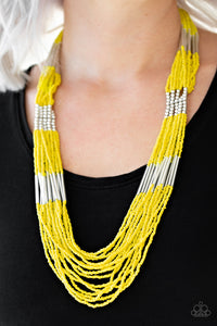 Let It BEAD - Yellow Necklace