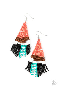 Summer Heat - Orange Earrings