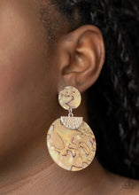 Load image into Gallery viewer, Really Retro-politan - Yellow Post Earring
