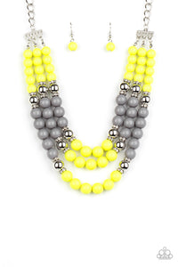 BEAD Your Own Drum - Yellow Necklace