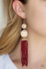 Load image into Gallery viewer, Lotus Gardens - Red Earring
