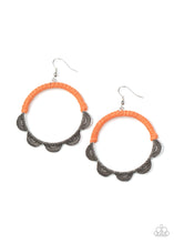 Load image into Gallery viewer, Tambourine Trend - Orange Earring
