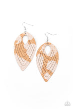 Load image into Gallery viewer, Cork Cabana - White Earring
