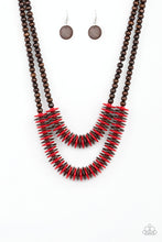 Load image into Gallery viewer, Dominican Disco - Red Necklace
