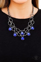 Load image into Gallery viewer, Show-Stopping Shimmer - Blue Necklace
