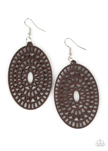 Tropical Retreat - Brown Earring