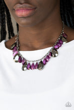 Load image into Gallery viewer, Hurricane Season - Purple Necklace
