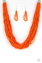 Load image into Gallery viewer, The Show Must CONGO On! - Orange Necklace
