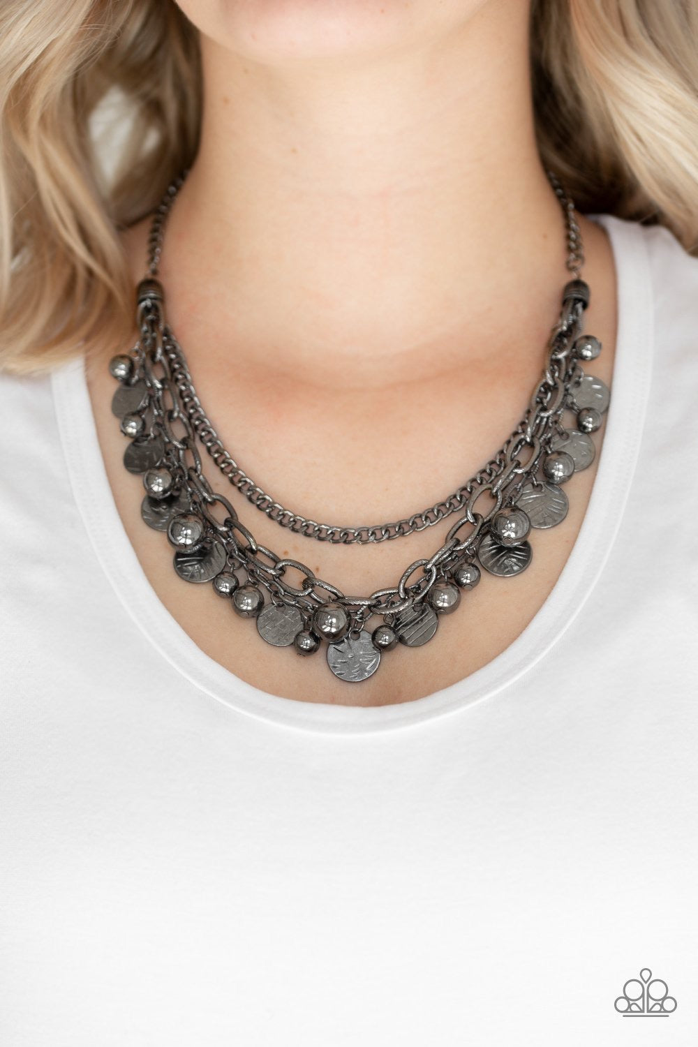 Castaway Treasure - Black Necklace