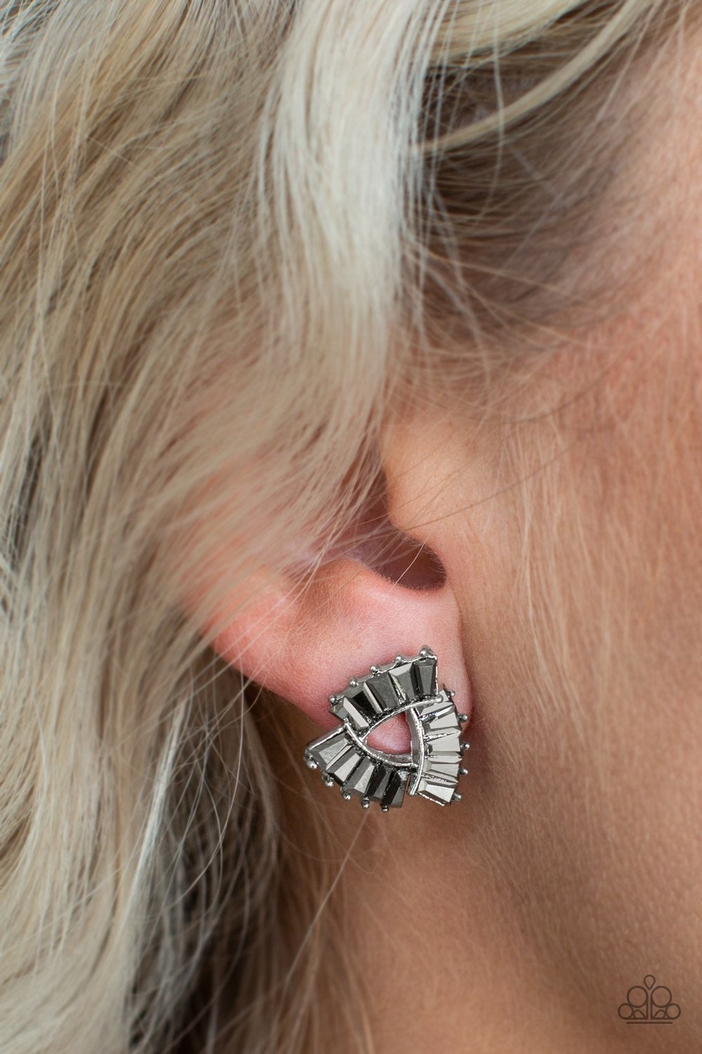 Renegade Shimmer - Silver Post Earring
