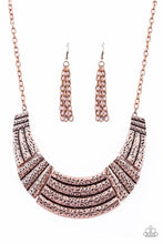 Load image into Gallery viewer, Ready To Pounce - Copper Necklace
