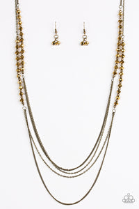 Shimmer Showdown - Brass Necklace