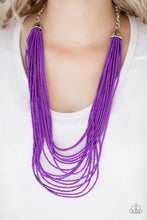 Load image into Gallery viewer, Peacefully Pacific - Purple Necklace
