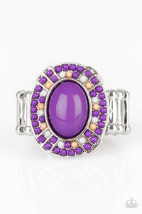 Colorfully Rustic - Purple Ring