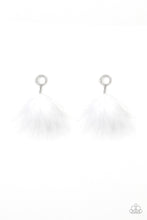 Load image into Gallery viewer, BOA Down - White Post Earring
