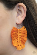 Load image into Gallery viewer, Knotted Native - Orange Earrings
