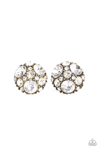 Diamond Daze - Brass Post Earring