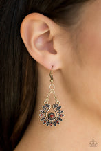 Load image into Gallery viewer, Cancun Can-Can - Brass Earring
