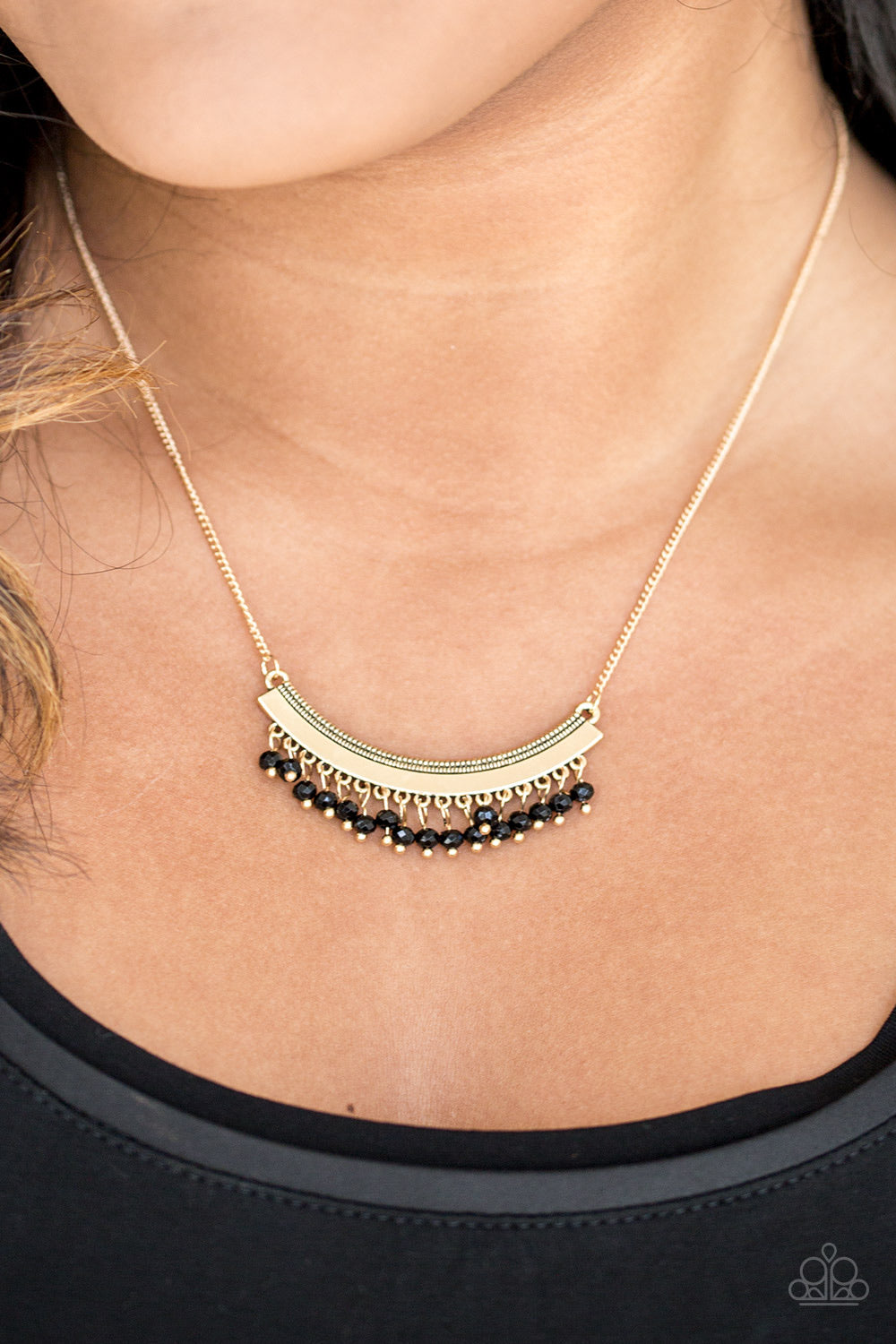 Fringe Fever - Gold Necklace