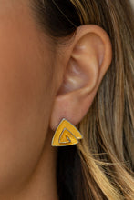 Load image into Gallery viewer, On Blast - Yellow Post Earring
