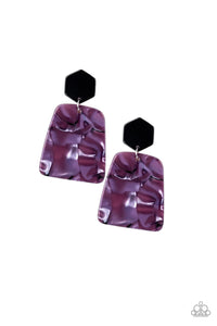 Majestic Mariner - Purple Earrings