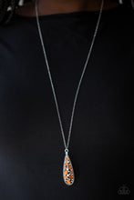 Load image into Gallery viewer, Teardrop Treasure - Orange Necklace
