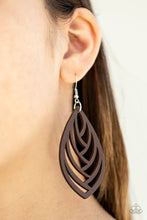 Load image into Gallery viewer, Out Of The Woodwork - Brown Earring
