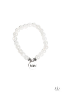 FAITH It, Till You Make It - White Urban Bracelet