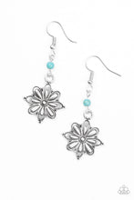 Load image into Gallery viewer, Cactus Blossom - Blue Earrings
