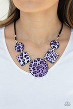 Load image into Gallery viewer, Here Kitty Kitty - Purple Necklace
