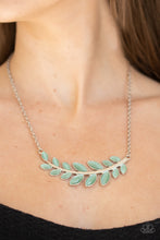 Load image into Gallery viewer, Frosted Foliage - Green Necklace
