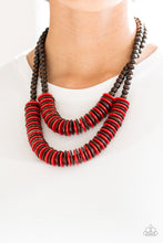 Load image into Gallery viewer, Dominican Disco - Red Necklace
