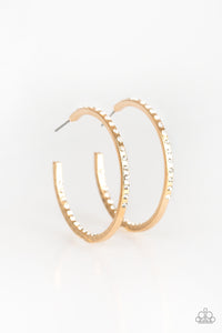 Comin Into Money - Gold Hoop Earring