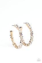 Load image into Gallery viewer, Can I Have Your Attention? - Gold Hoop Earring
