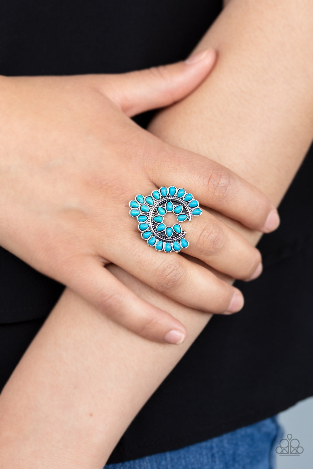 Trendy Talisman - Blue Ring